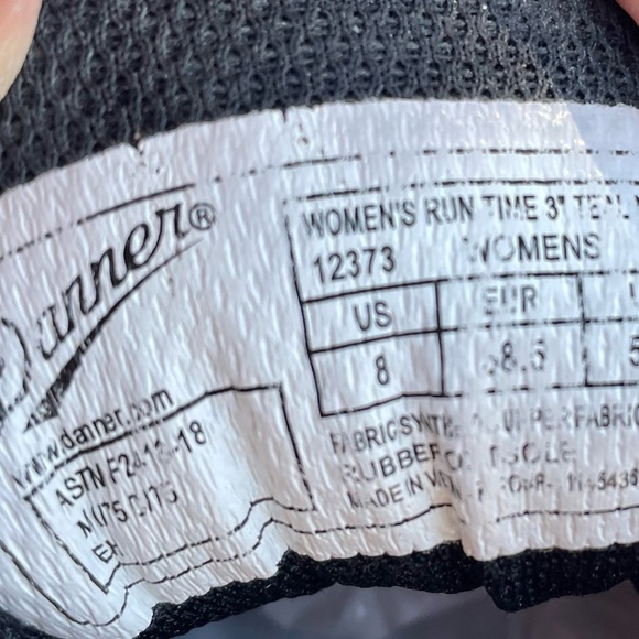 Danner Runtime Teal & Gray Composite Toe Work Shoe Style #12373 Women’s Size 8 - Picture 7 of 10